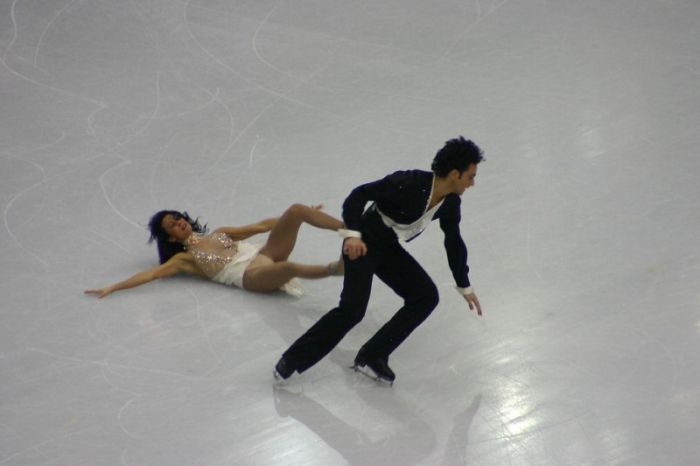 Ice skating falls