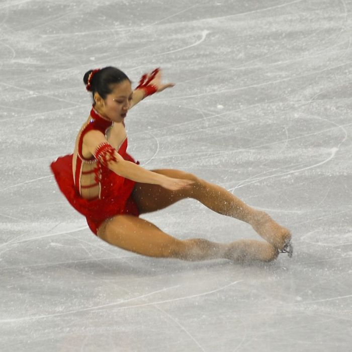 Ice skating falls