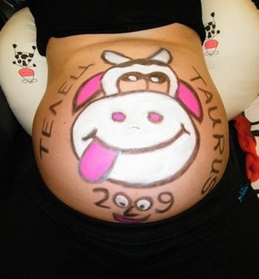 Pregnant Women Belly Art
