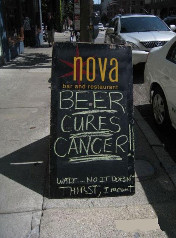 Beer Cures Cancer