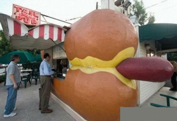 Funny Hot Dog Stand... Don't think I would go to this one