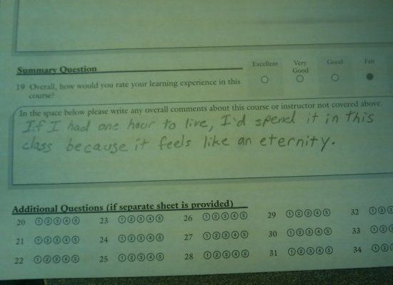 Funny Test Answers