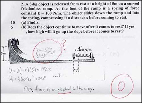 Funny Test Answers