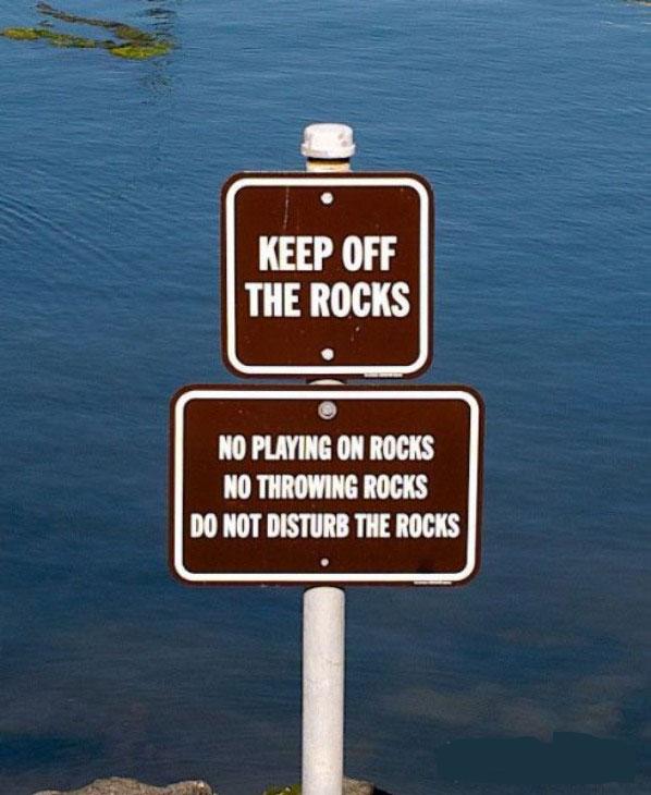 You really don't want to mess with these rocks 