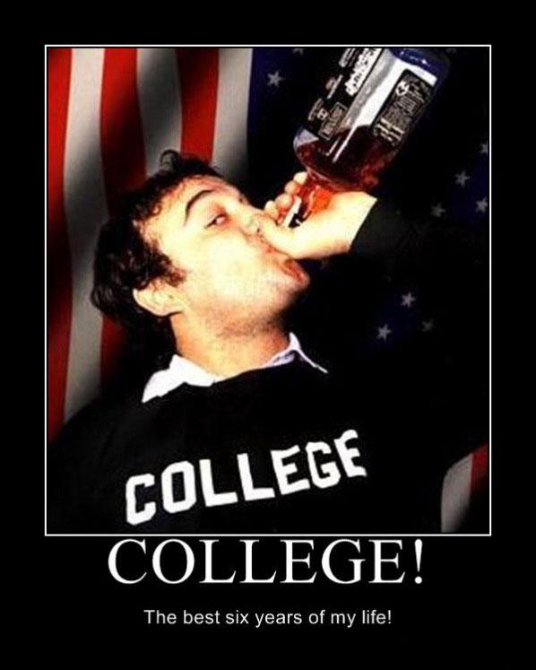 College was awesome, the little parts I remember