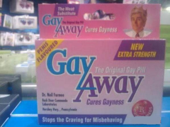 The perfect penis flavored pill to rid you of the gayness!