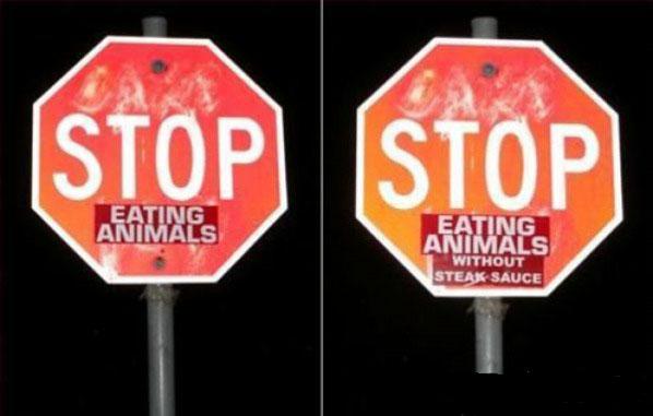 Stop eating delicious meaty animals the neanderthal way 
