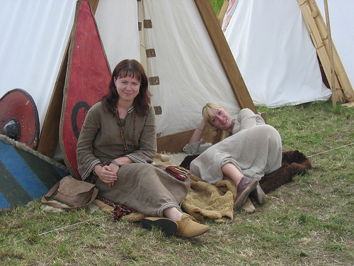 Girls Dressed as Vikings