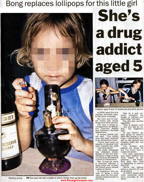 5 YR OLD DRUG ADDICT 