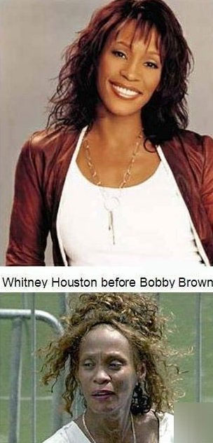 WHITNEY HOUSTON THEN AND NOW!