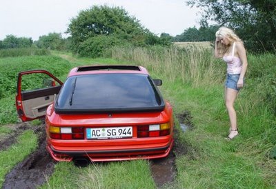 Hot Girls With Their Cars Stuck