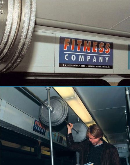  'FITNESS COMPANY' BUS AD - STRONG! 