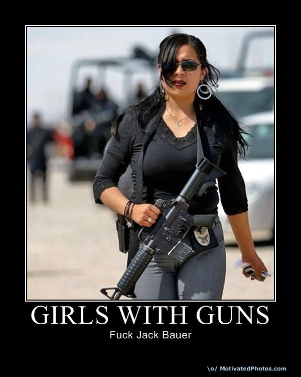 More Hot Girls With Gun's
