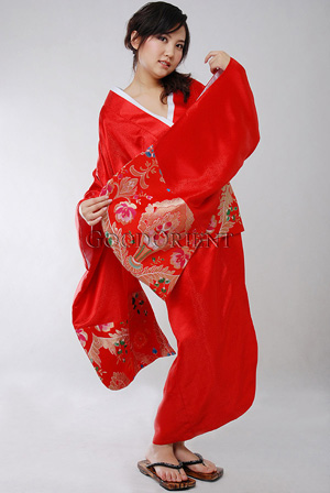 Japanese Girls Wearing Kimonos