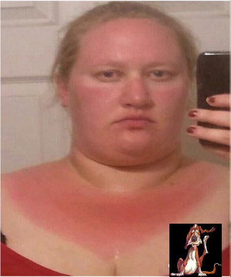 Fat women sunbrun