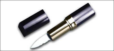 Lipstick Knife (bloody lips keep any robber away)