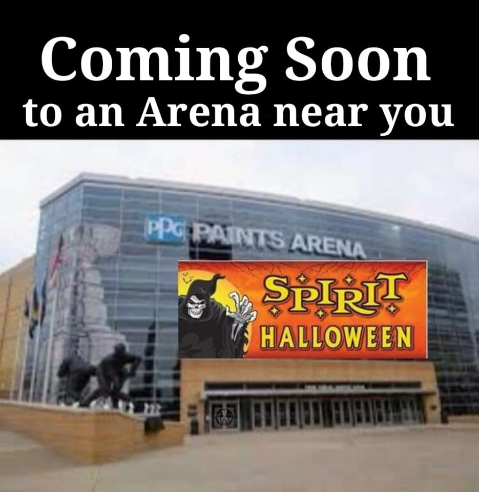 consol energy center - Coming Soon to an Arena near you Pg Paints Arena Spirit Halloween
