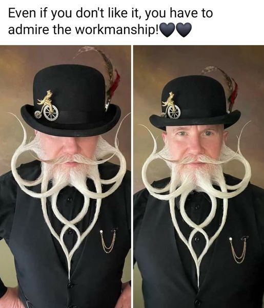 fun randoms - steampunk beards - Even if you don't it, you have to admire the workmanship!