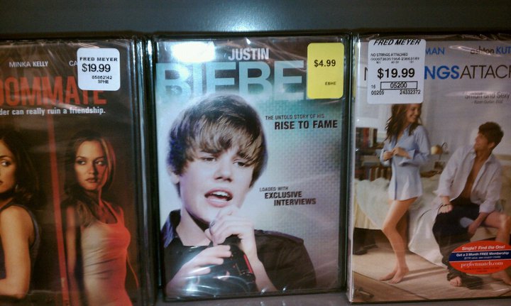 Found this at the "New Release section". You're slippin Bieber!