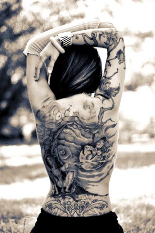 Art Of Female Tattoo