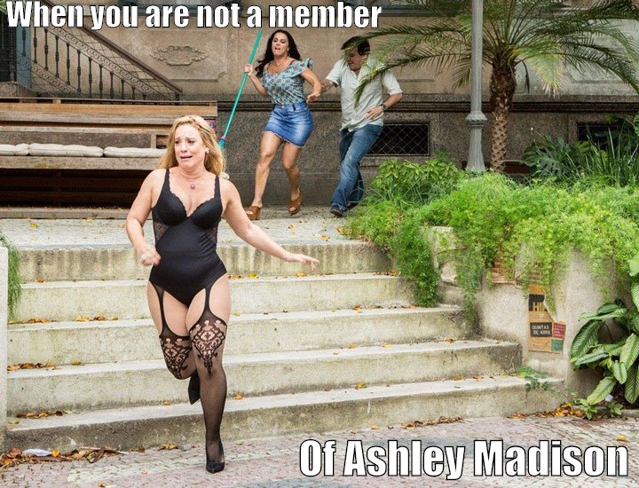 This is what happens when you are not a member of Ashley Madison