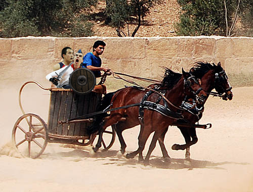 photoshop chariot races in ancient rome