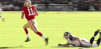 The concussion that ended Alex Smith's career as the 49ers starting quarterback.