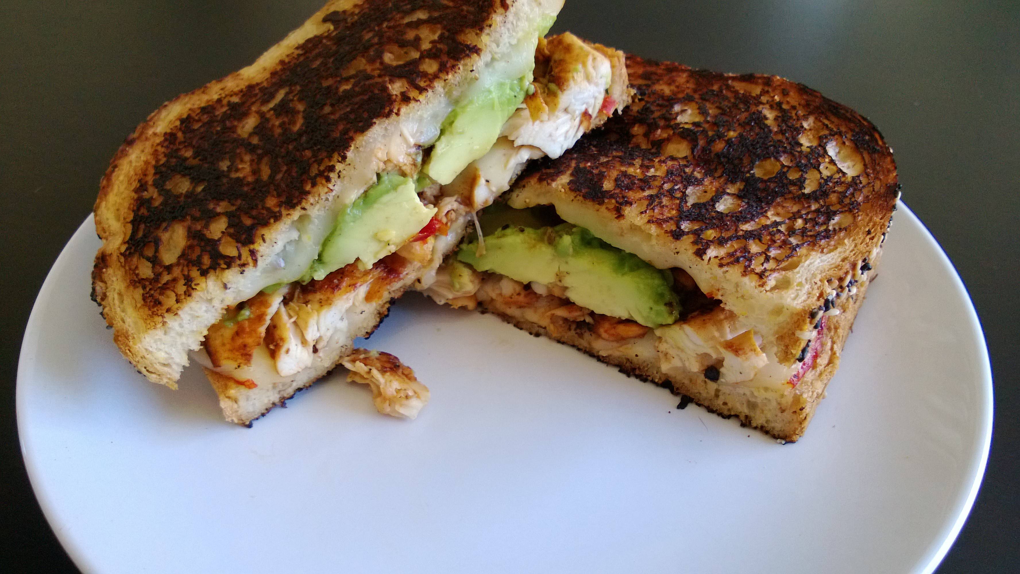 Cayenne chicken, muenster cheese, avocado, sundried tomatoes