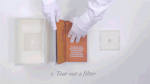 The Drinkable Book. Each book is printed on technologically advanced filter paper, capable of killing deadly waterborne diseases. Each page is coated with silver nano-particles, whose ions actively kill diseases like cholera, typhoid and E. coli.