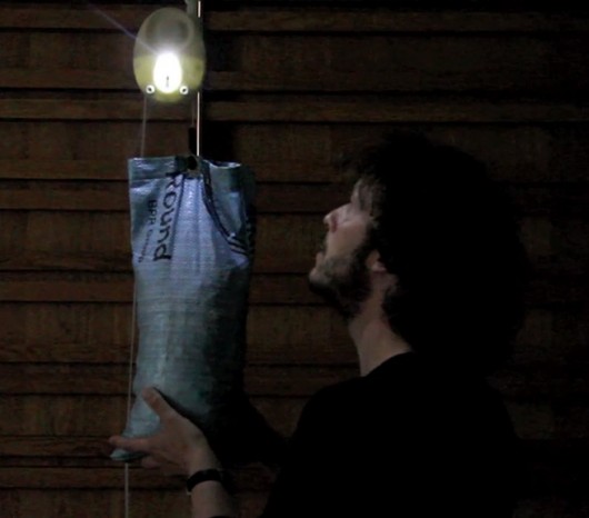 The Gravity Light. A realistic alternative to Kerosene lamps by harnessing the power of gravity.