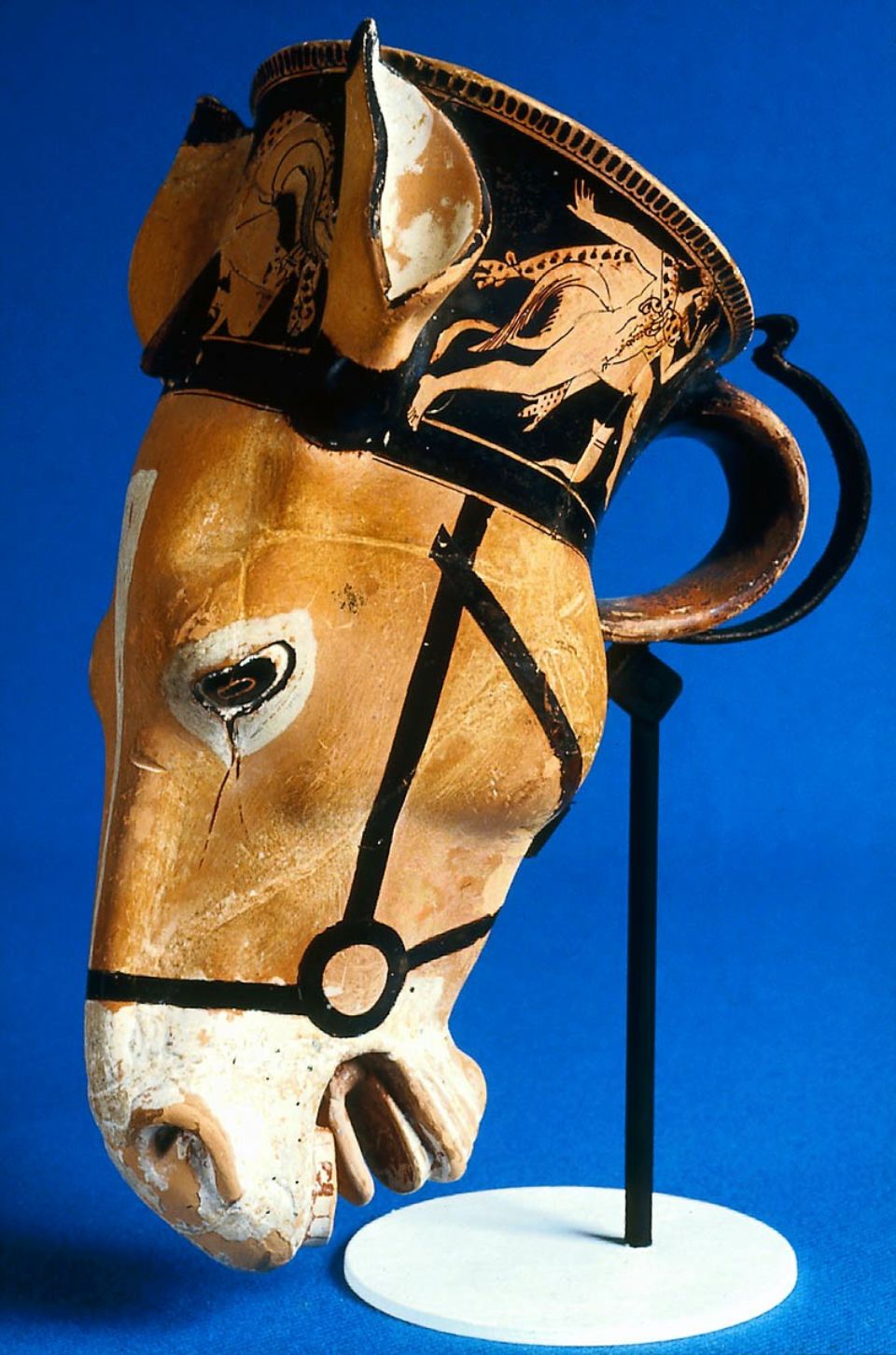 Cup in the shape of a donkey’s head, about 480 B.C., the Brygos Painter, Athens, Attica, Greece.