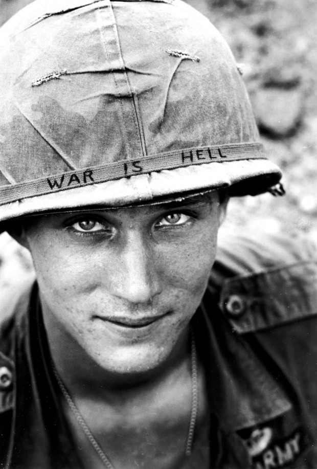 Iconic photograph shot June 18, 1965, by the late Pulitzer Prize winning photographer Horst Faas, captioned as an unidentified American soldier of the 173rd Airborne Brigade. Fran Chaffin Morrison claims it is her late husband, Larry Wayne Chaffin, who served with that brigade in Vietnam for exactly one year beginning in May 1965.