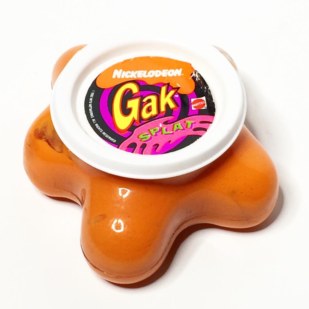 Gak - This was the Silly Puddy of the 90s. Parents hated it, cause you could make fart sounds by pushing it into its case, and also it could make a pretty big mess if put on carpet, couches, or pretty much any fabric. So obviously kids loved it.