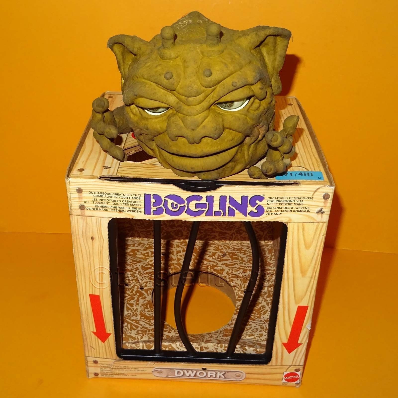 Boglins - While technically this toy that came out in 1987, it has a real 90s feel to it. The packaging was genius, you could raise and lower the gate, and also control the Boglin from the hole under the cage. The eyes glowed in the dark and could be moved from the puppet mechanism inside. These fucking ruled!