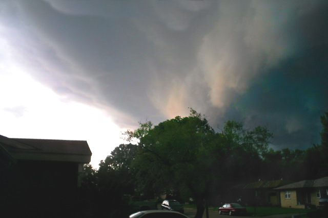 I took this one from my front porch last year 2008. Looking SW.
