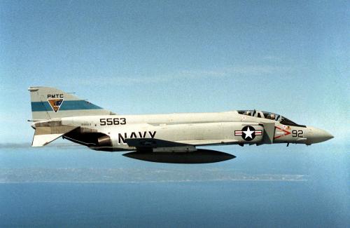The outdated F-4 Phantom Fighter-Bomber.