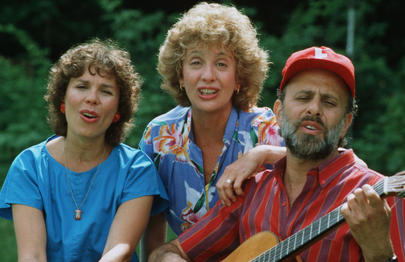 Sharon Hampson, Lois Ada, and Bramwell Morrison, children's show hosts in the 90s