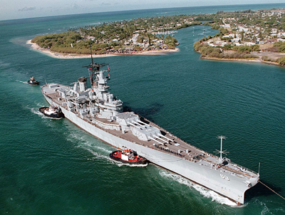 The USS Missouri (BB-63) Battleship (Retired)