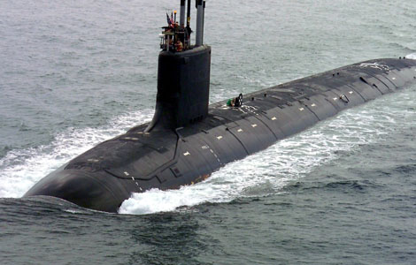 The USS Virginia (SSN-774) Nuclear Attack Submarine.