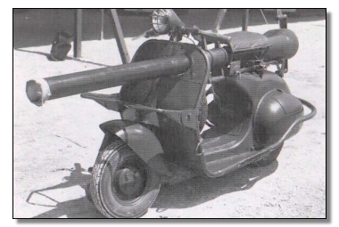 An actual cannon scooter.