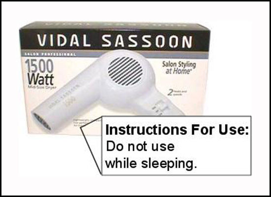 If someone is using this while sleeping, I think they have bigger issues to worry about. The sad thing is, they don't put warnings on items unless it has been done.