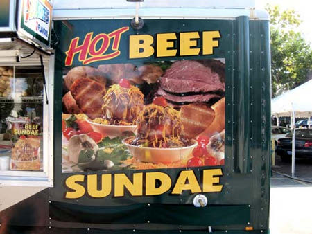 For hot beef sundaes? I want mine with extra bacon jimmies.