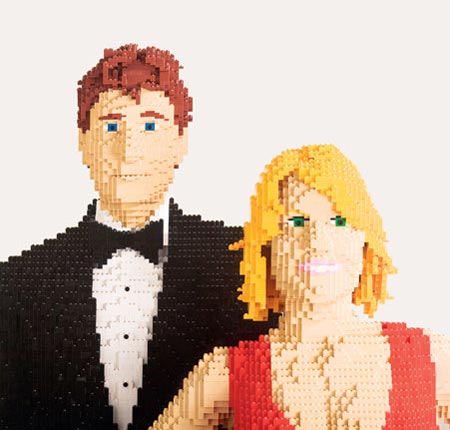 For $60,000 Your His And Her LEGO Sculptures