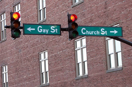In Nashville, TN, USA, the choice is clear: it's either Church or Gay Street 
