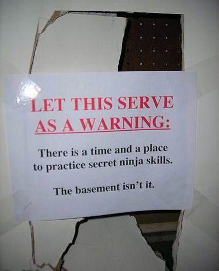 To practice secret ninja Skills!
