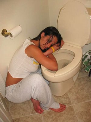 Passed out in the Toilet!