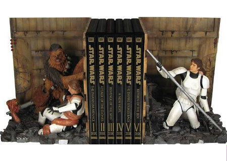 Trash Compactor Bookends are available for pre-order shipping April 2010 from the Star Wars Store for 190. 190 holy sh___T