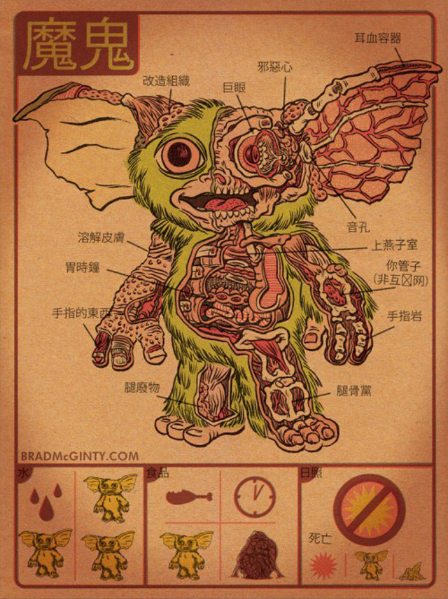 Anatomy Of Famous Movie Creatures (Imagined)