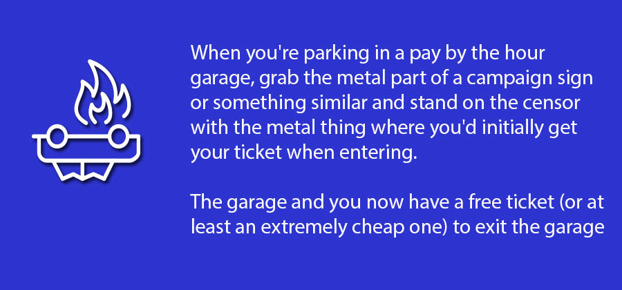 Getting out of tickets and other unethical LIFE HACKS