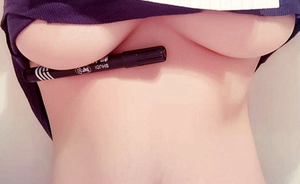 Japan, is a wondrous place of breasts and pens.